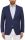 Navy blue jacket digel drop four short wool Marzotto with patch pockets