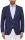 Navy blue jacket digel drop four short wool Marzotto with patch pockets