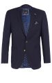 Dark blue jacket digel drop four short wool marzotto with patch pockets