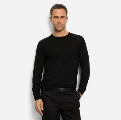 Olymp neck sweater in extra fine merino wool and silk