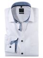 Camicia bianca olymp cotone no stiro modern fit