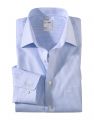 Blue striped shirt olymp luxor comfort fit cotton iron easy