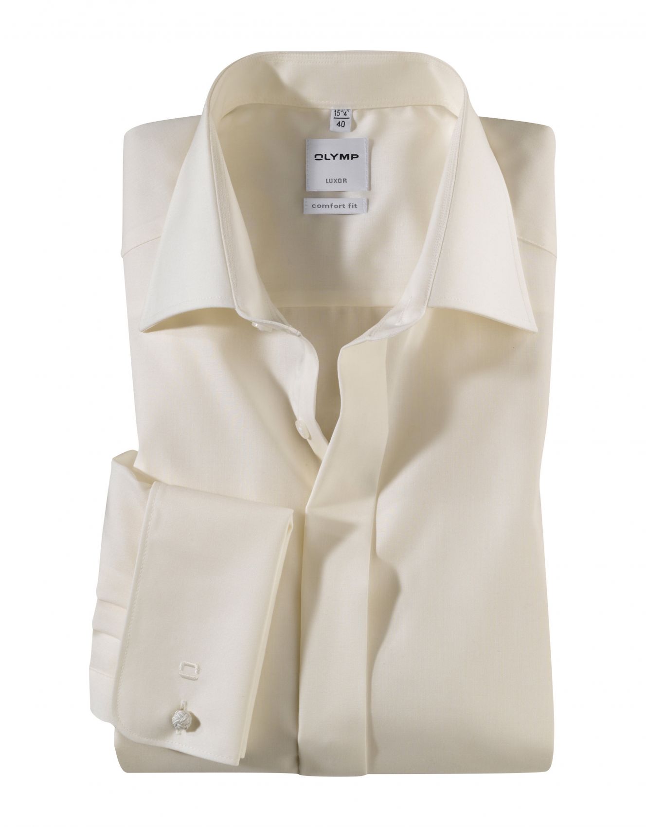 Camicia uomo elegante olymp comfort fit con polso doppio per