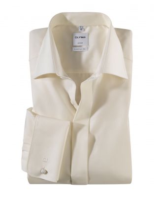 Camicia elegante olymp comfort fit con polso doppio per gemelli