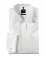 Camicia collo diplomatico olymp modern fit con polso doppio per gemelli