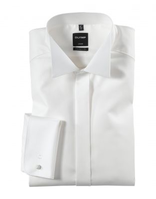Camicia collo diplomatico olymp modern fit con polso doppio per gemelli
