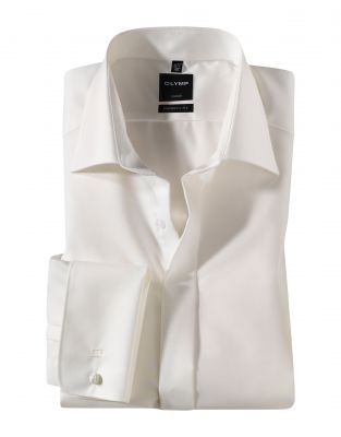 Camicia olymp elegante modern fit con polso doppio per gemelli