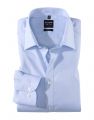 Camicia slim fit olymp cotone chambray stretch in cinque colori