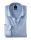 Camicia celeste a quadri olymp slim fit cotone twill stretch