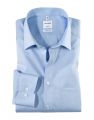 Classic shirt Olymp modern fit cotton chambray easy ironing