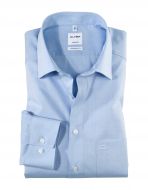 Camicia classica Olymp modern fit cotone chambray facile stiro