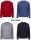 Maglione pullover collo a V olymp in lana pettinata merino extra fine 