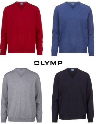 Olymp pointy neck sweater in extra fine merino combed wool 