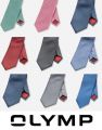 Cravatta con micro disegno in seta pura olymp in otto colori
