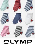 Eight-color olymp pure silk regimental tie