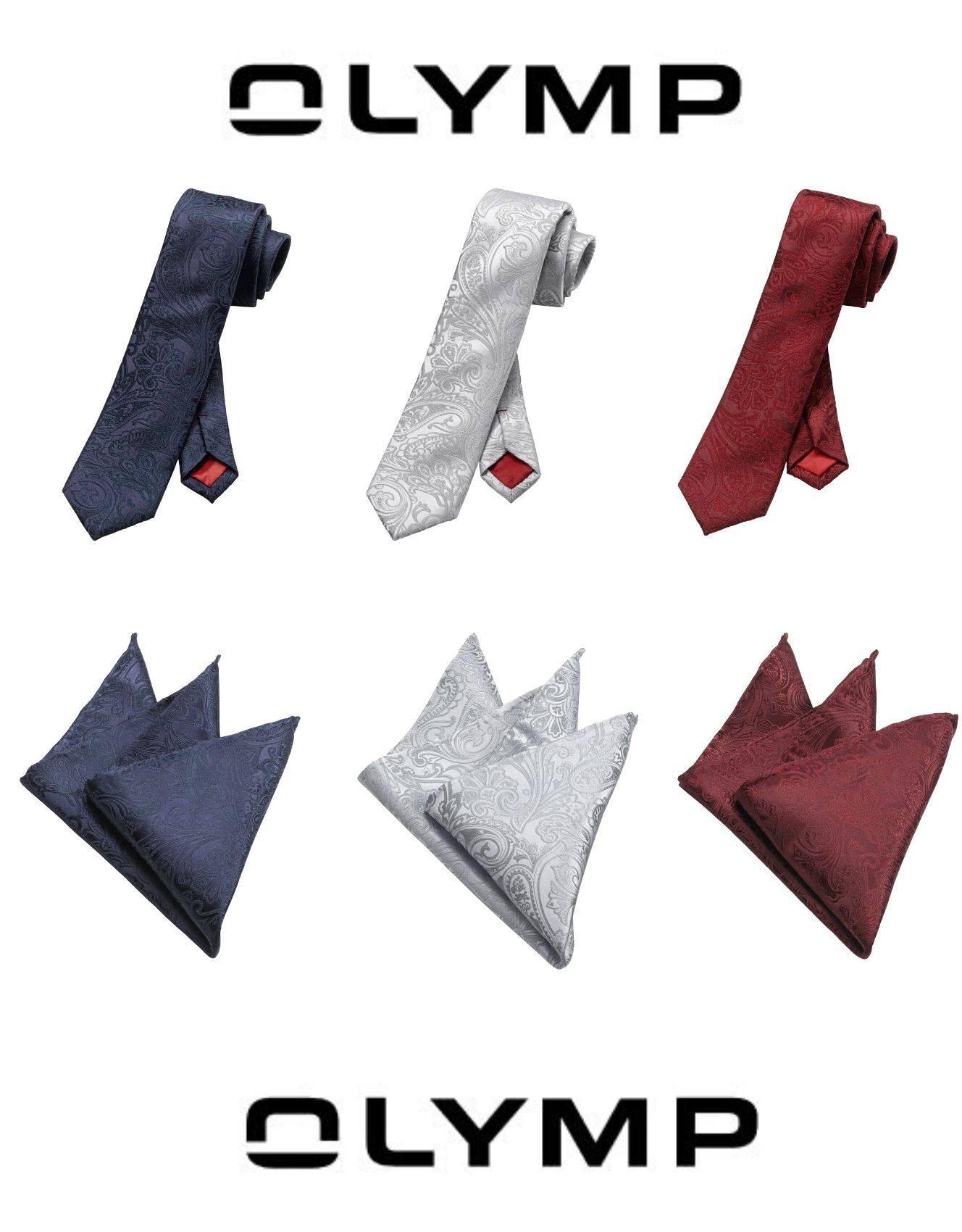 Set cravatte da uomo in scatola 100% seta 8,5 cm fazzoletto borchie