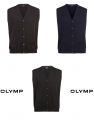 Buttoned-up waistcoat with pockets olymp the combed merino wool