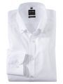 Shirt olymp slim fit white neck button down cotton stretch 