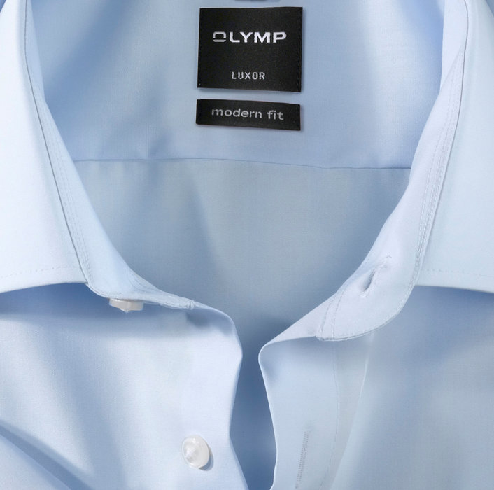 Camicia maniche corte olymp modern fit in cotone no stiro