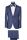 Smoking blu navy baggi cerimonia slim fit completo di panciotto e papillon