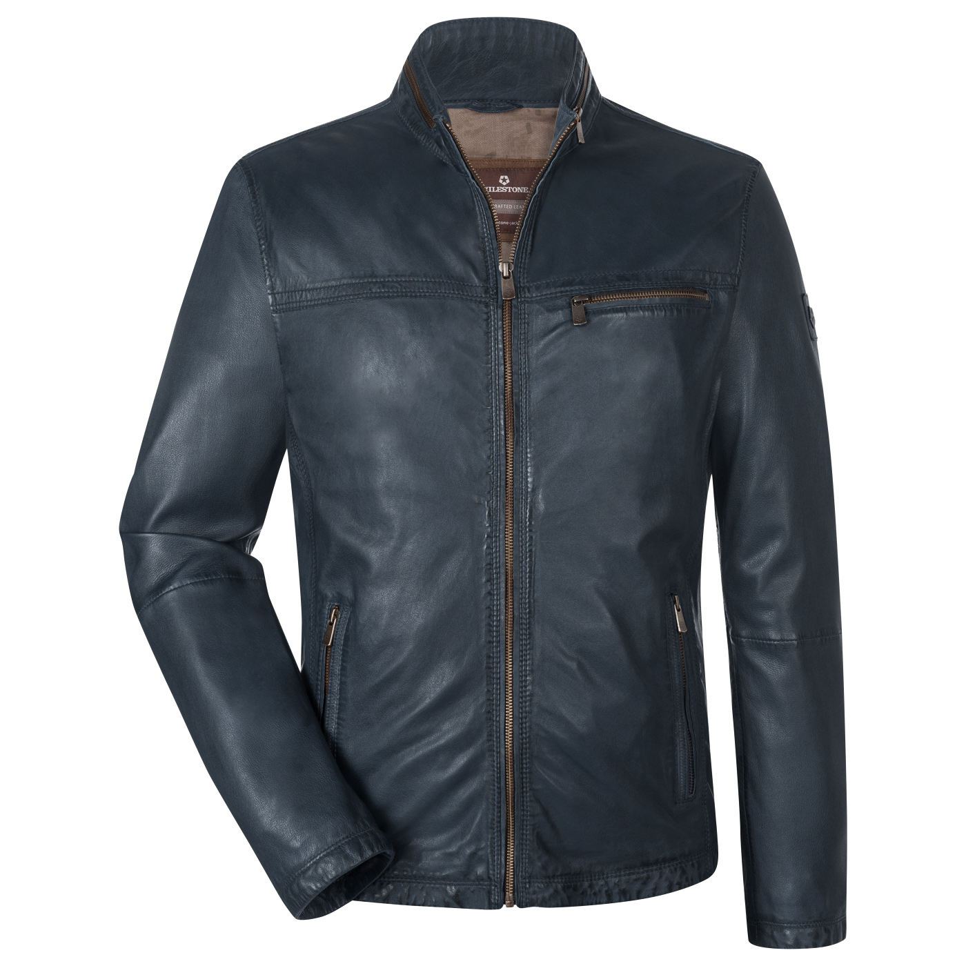 Vars World Leather Jackets in blue