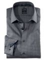 Shirt olymp gray micro fancy modern fit cotton easy ironing