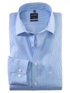 Camicia olymp modern fit a righe celeste chiaro