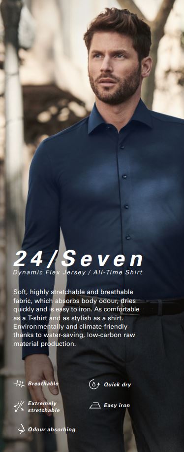 Camicia uomo Celeste slim fit Olymp Level Five - Saldi -10% Abbigliamento maschile italiano