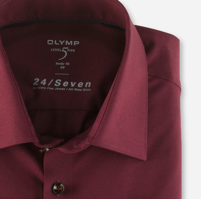 Buy burgundy men\'s shirt in Jersey slim fit - Online store Men\'s clothing  sales