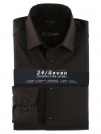 Camicia in jersey nera olymp modern fit 