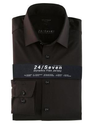 Black jersey shirt olymp modern fit 