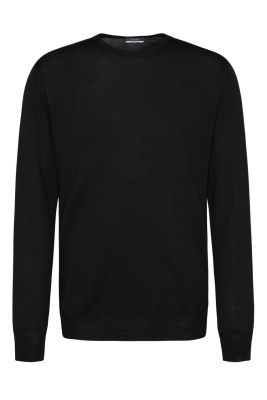 Modern fit merino wool neck sweater