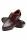Brown digel derby shoe in braided leather