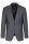 Grey checked digel dress in pure drop wool six modern fit