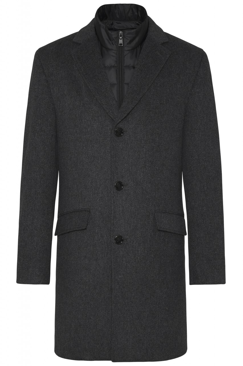 Men s Fashion Coat Dark Grey Digel Fall Winter Collection Italian Men s Clothing