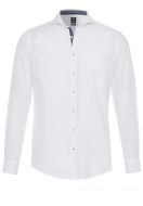 Camicia bianca pure con taschino modern fit