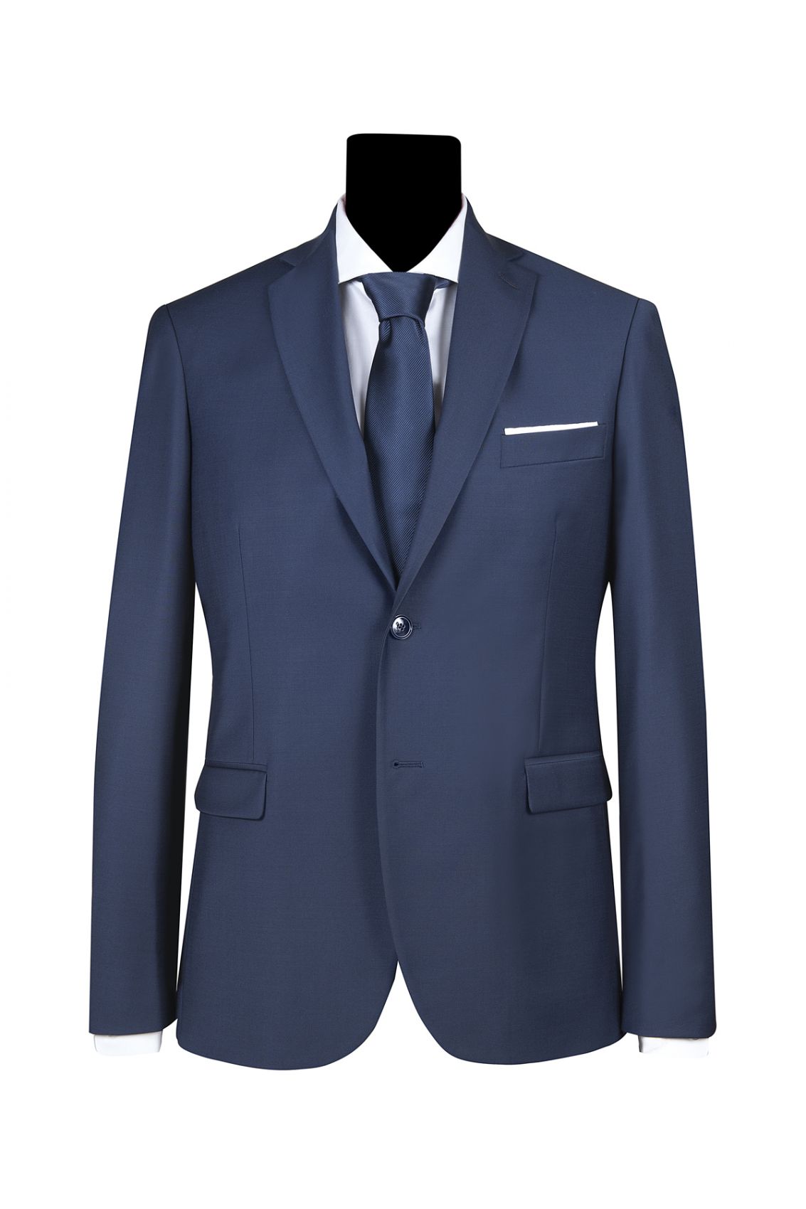 Simbols Abito bluette simbols lana stretch raso drop quattro comfort fit