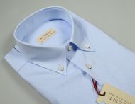 Button down shirt light blue cotton pancaldi oxford regular fit