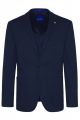 Blue digel blazer jacket unlined in modern fit jersey