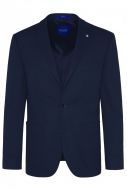 Blue digel blazer jacket unlined in modern fit jersey