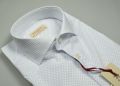 Camicia pancaldi in cotone stretch stampato slim fit