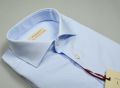 Camicia in cotone oxford pancadi celeste chiaro slim fit