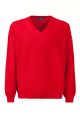 Pullover rosso green coast modern fit made in italy 