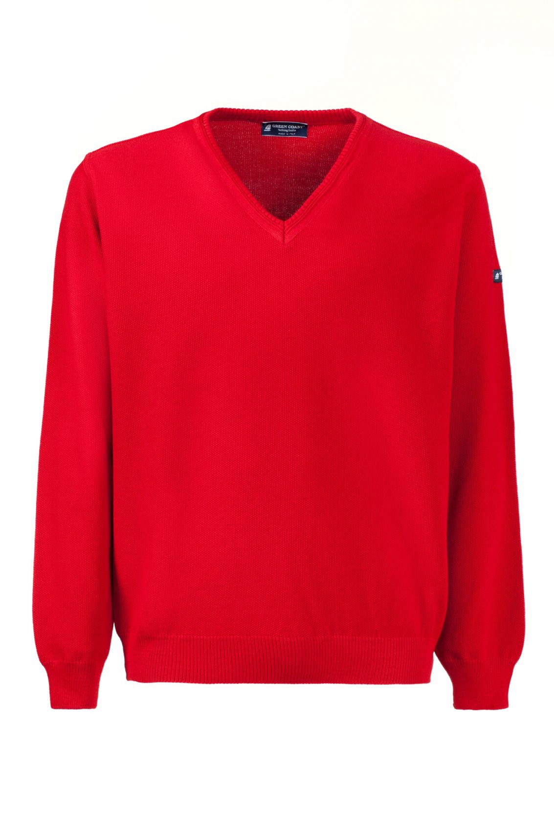 Red sweater men s sweater Green Coast Made in Italy Italian menswear online store