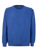 Green coast light blue neck round regular fit sweater made in Italy 