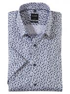 Camicia modern fit maniche corte olymp luxor in cotone facile stiro