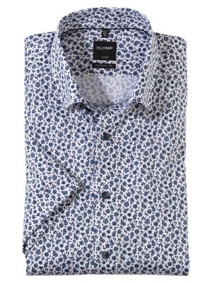 Olymp Luxor short sleeves modern fit shirt in easy ironing cotton