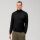 Maglione dolcevita nero olymp in lana merino extra fine