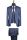 Damask blue korean slim fit dress with waistcoat and tie 