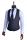 Abito slim fit alla coreana nero damascato con gilet e cravatta 